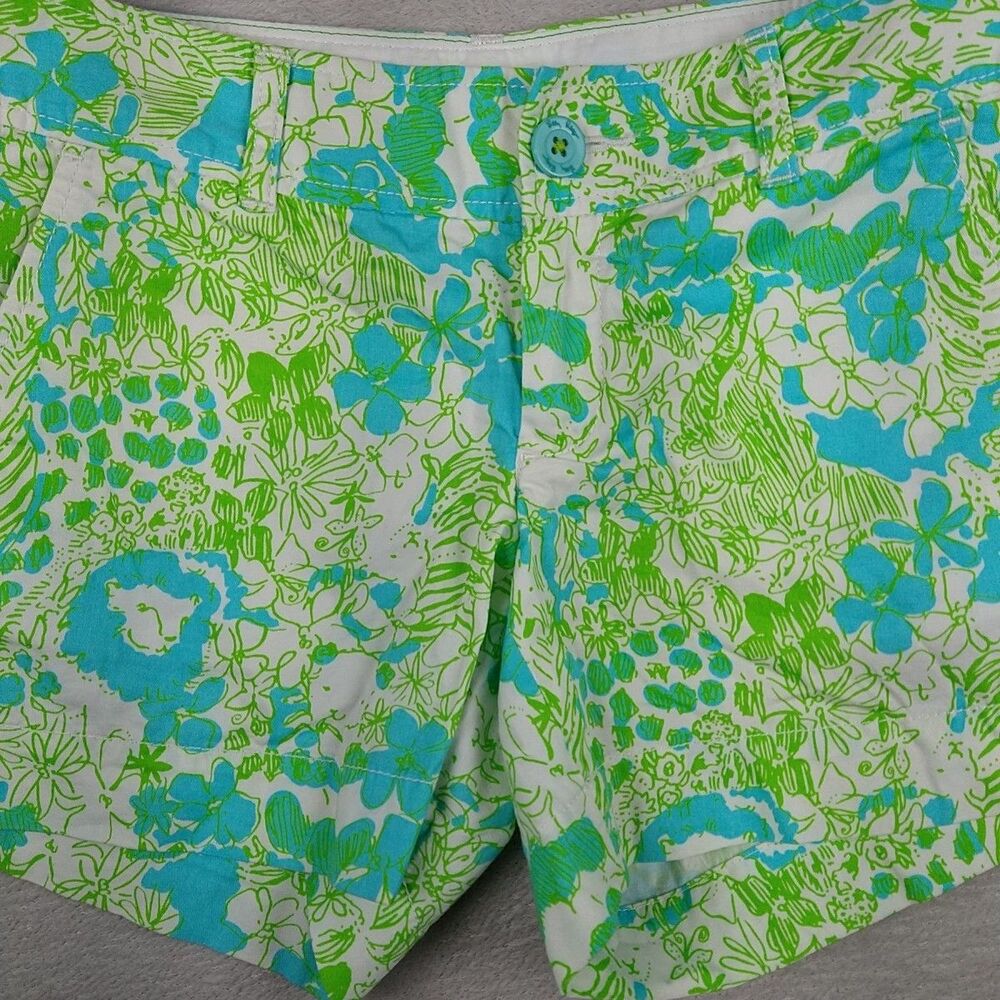 Lilly Pulitzer It’s a Zoo Callahan Shorts in Limeade Size 0